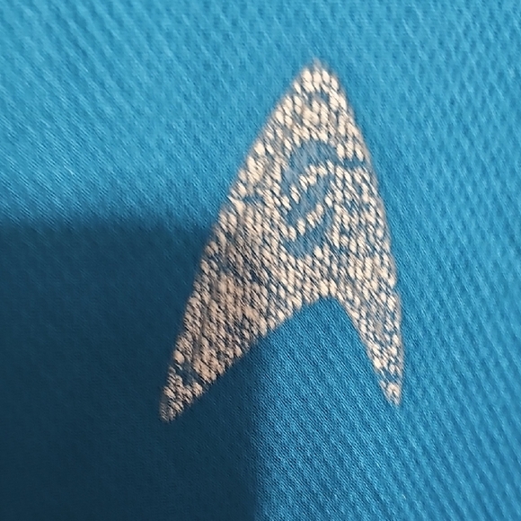 Blue V-Neck Men's Star Trek Kellogs M Shirt - Picture 2 of 4